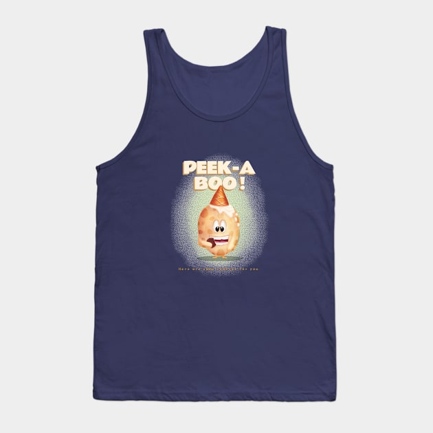 Peek A Boo ! Kids Design Memes Tank Top by Dody